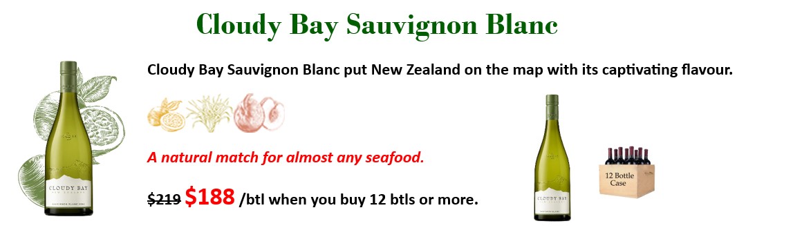 Cloudy bay sauvignon blanc